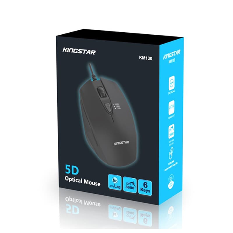 موس سیم دار کینگ استار مدل KingStar KM130 موس سیم دار کینگ استار مدل KingStar KM130