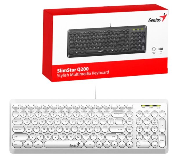 کیبورد سیم دار Genius مدل SlimStar Q200