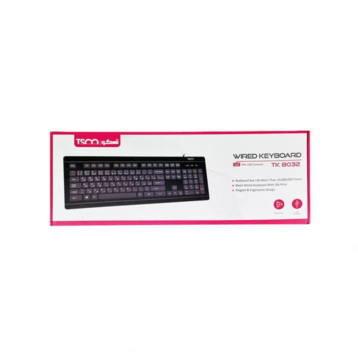 کیبورد سیم دار TSCO مدل TK 8032
