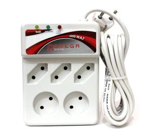 چند راهی و محافظ برق کامپیوتر 5 خانه Omega طول 1.3 متر 1 چند راهی و محافظ برق کامپیوتر 5 خانه Omega طول 1.3 متر