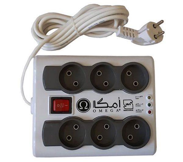 محافظ برق کامپیوتر Omega مدل P6000 طول 5 متر
