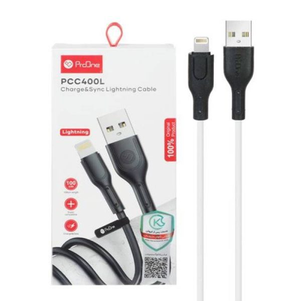 کابل تبدیل USB به لایتنینگ پرووان مدل PCC400L طول 1 متر