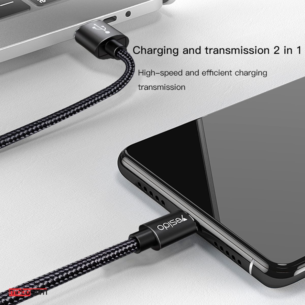 کابل تبدیل USB به Type-C یسیدو مدل CA58 طول 3 متر
