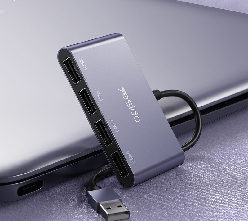 هاب 4 پورت USB یسیدو مدل HB12 1 هاب 4 پورت USB یسیدو مدل HB12