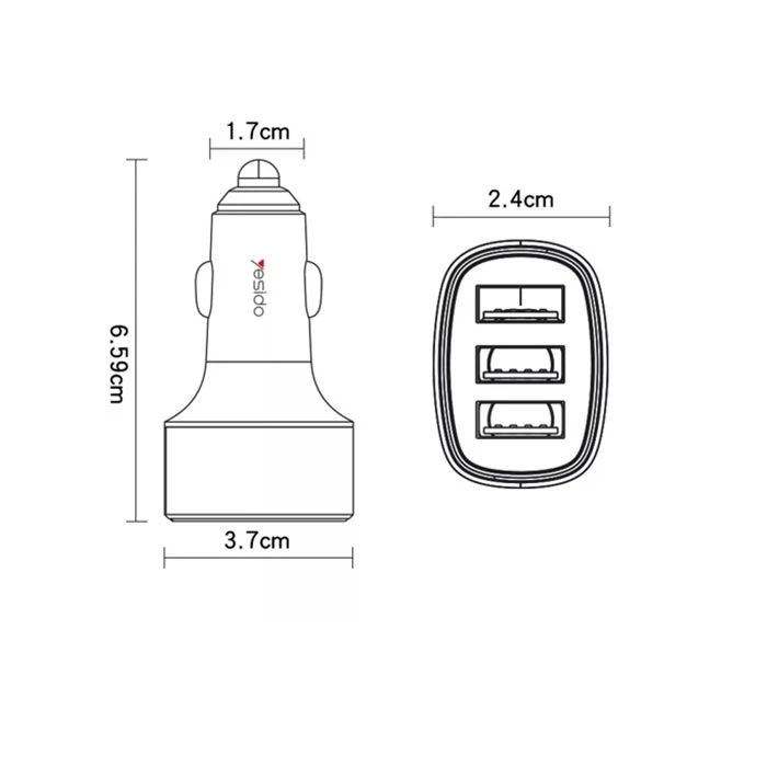 شارژر فندکی یسیدو مدل Y46 3 dacbdc83649136166f0c90fb44e354ddbae230df 1677937336