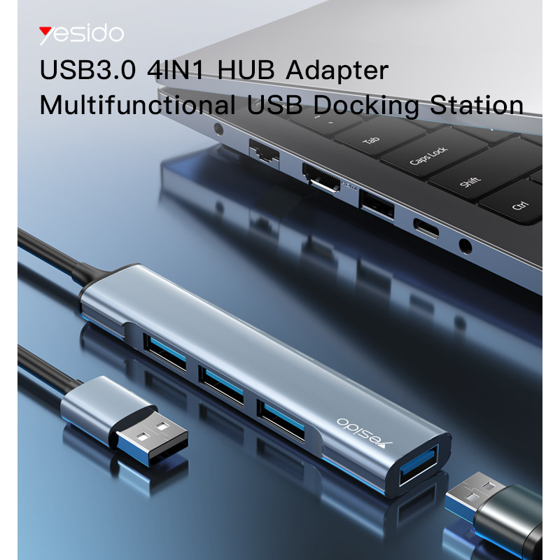 هاب 4 پورت USB یسیدو مدل HB18 1 هاب 4 پورت USB یسیدو مدل HB18