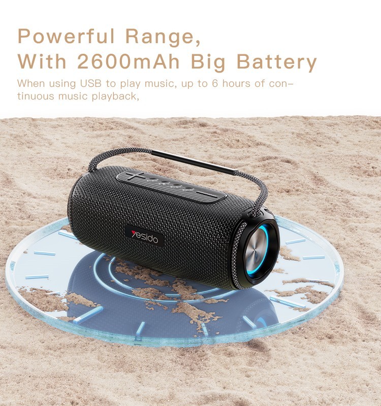 اسپیکر بلوتوثی قابل حمل یسیدو مدل YSW11 اسپیکر بلوتوثی قابل حمل یسیدو مدل YSW11