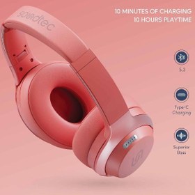 هدفون بلوتوثی دخترانه صورتی پرودو مدل PD-STWLEP011 1 هدفون بلوتوثی دخترانه صورتی پرودو مدل PD-STWLEP011