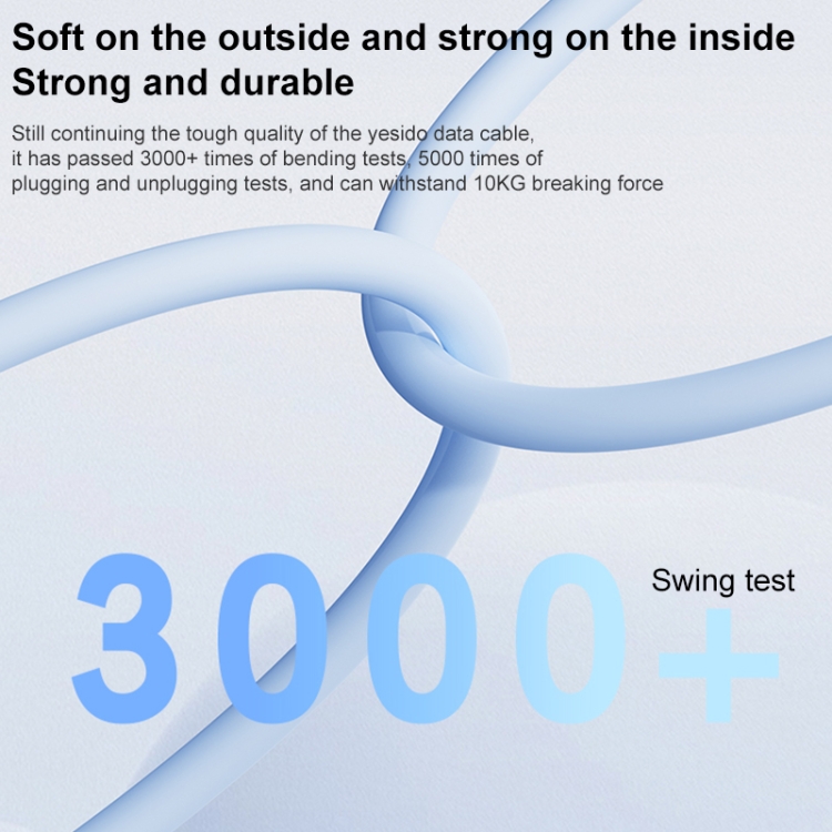 کابل تبدیل Type-C به Lightining یسیدو مدل CA151 طول 1 متر 2 کابل تبدیل Type-C به Lightining یسیدو مدل CA151 طول 1 متر