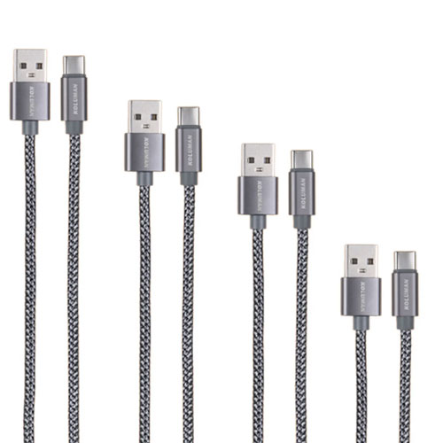 کابل کلومن تبدیل USB به Type-C مدل KD19 بسته 4 عددی