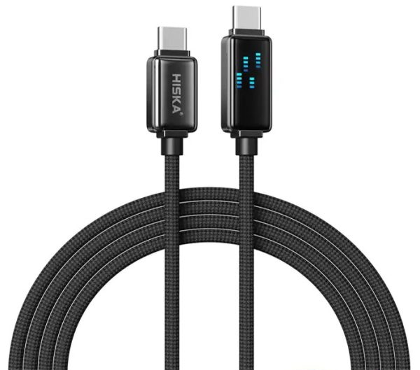 کابل تبدیل Type-C PD 60W به Type-C هیسکا مدل LX19CC طول 1 متر