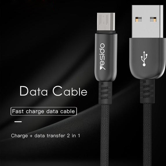 کابل تبدیل USB به micro USB برند yesido مدل CA25 1 کابل تبدیل USB به micro USB برند yesido مدل CA25