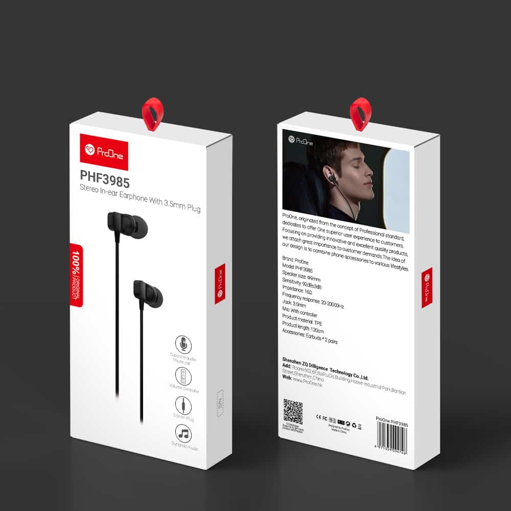 هندزفری سیمی پرووان مدل PHF3985 1 PHF3985