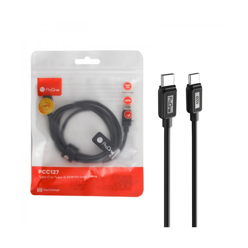 کابل PD دو سر Type‑C مدل ProOne PCC127 کابل PD دو سر Type‑C مدل ProOne PCC127