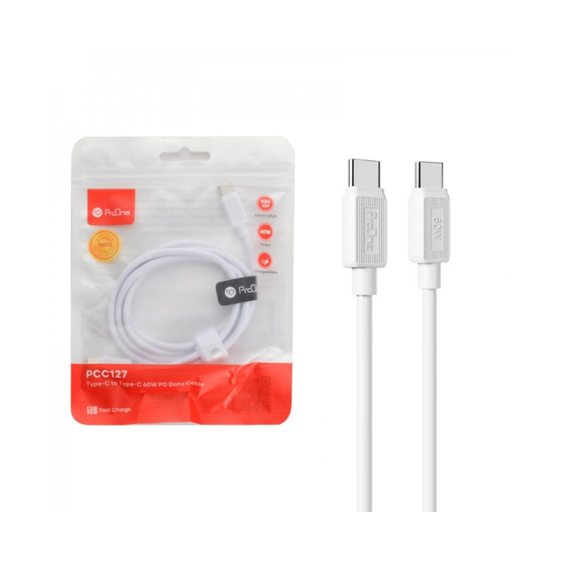 کابل PD دو سر Type‑C مدل ProOne PCC127 کابل PD دو سر Type‑C مدل ProOne PCC127